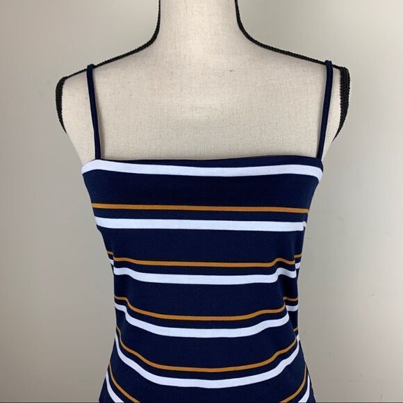Kendall & Kylie PacSun‎ Mini Bodycon Striped Dress Sz M New With Tags - Picture 3 of 16